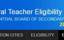 CTET Online Exam Application Form - www.ctet.nic.in