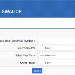 Jiwaji University Exam Form - www.jiwaji.edu