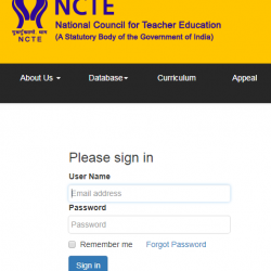 NCTE Online Application Form - ncte-india.org