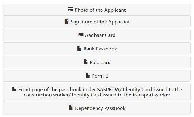 Samajik Suraksha Yojana Required Document